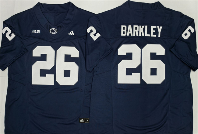 Men's Navy Penn State Nittany Lions #26 Saquon Barkley F.U.S.E. Stitched Jersey